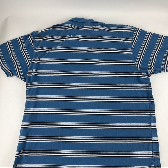 Wrangler Jeans Co Polo Mens XL Blue Striped - Picture 9 of 9